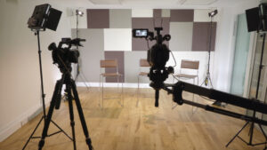 Video production facilities room one - a filming and photography space